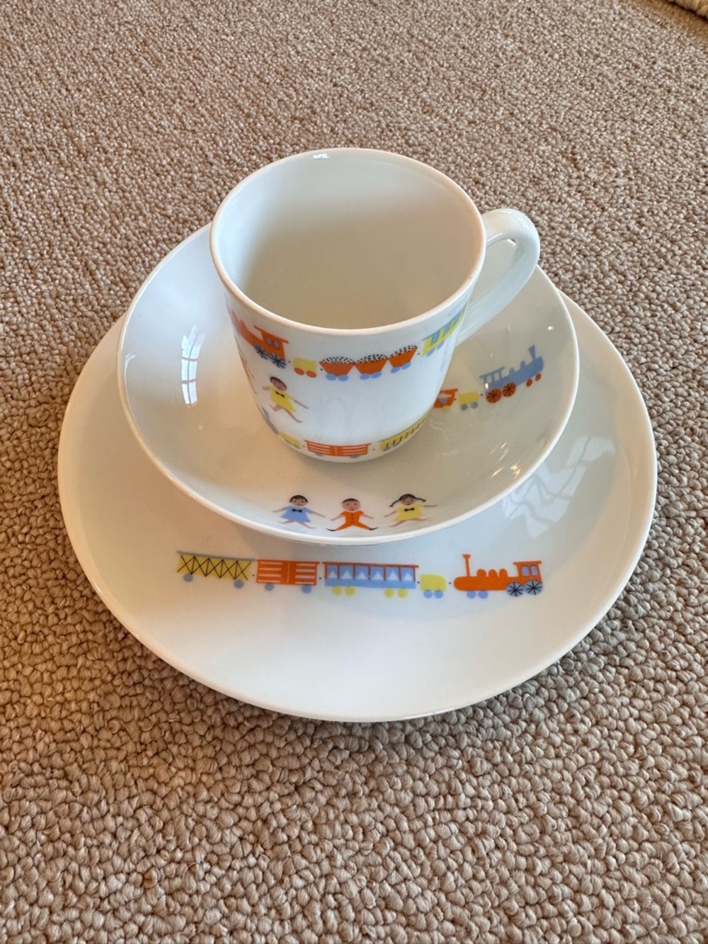 Arzberg child’s china Train Print Set